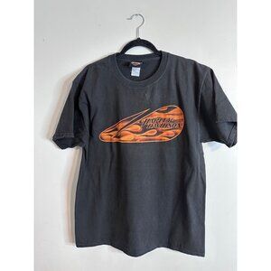 Harley Davidson T Shirt Mens M Black Chambersburg PA Dealer Burning 1864 Graphic